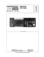 Tandberg TCD-3020 - Service Manual